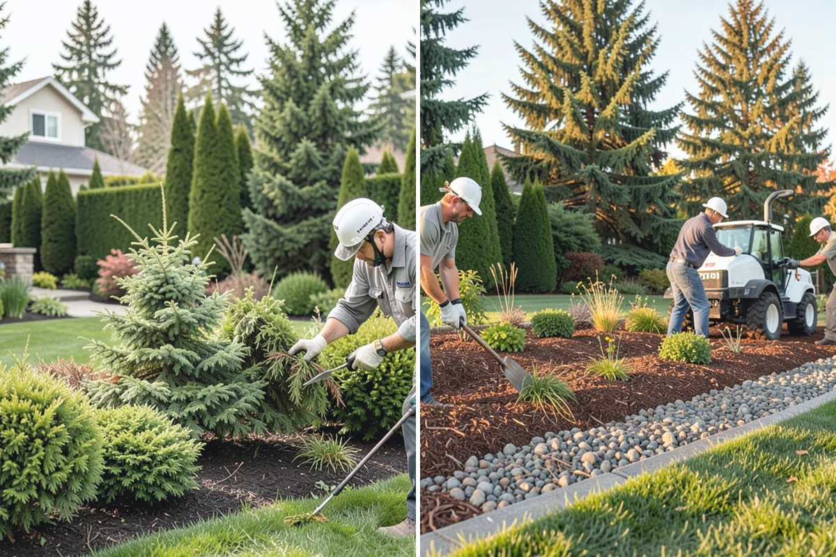 Brick Paver Installation in Marysville, Snohomish County, WA - Lay out patterns and confirm drainage grade