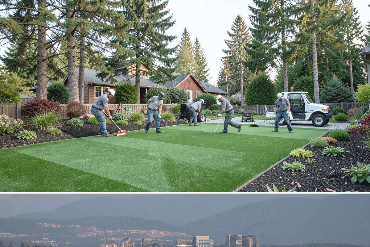 Brick Paver Installation in Medina, King County, WA - Ideal in the drier spring-to-fall stretch, though brick's tight joints tolerate our damp climate well once polymeric sand cures.