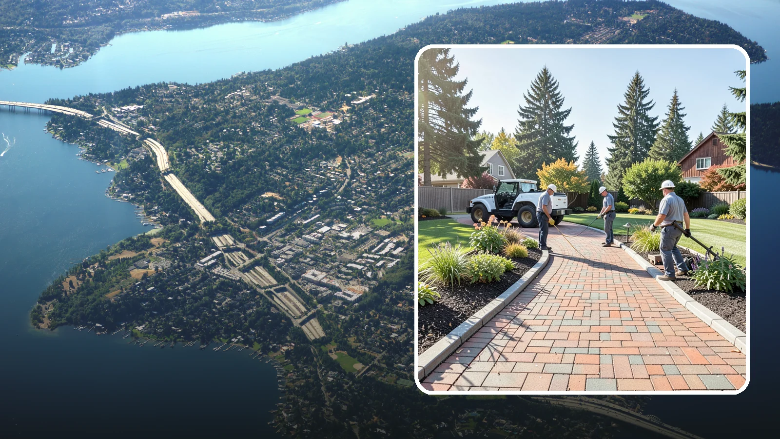 Brick Paver Installation in Mercer Island, King County, WA - Classic clay brick pavers that hold their color for decades, ideal for traditional PNW walkways, courtyards, and garden paths.