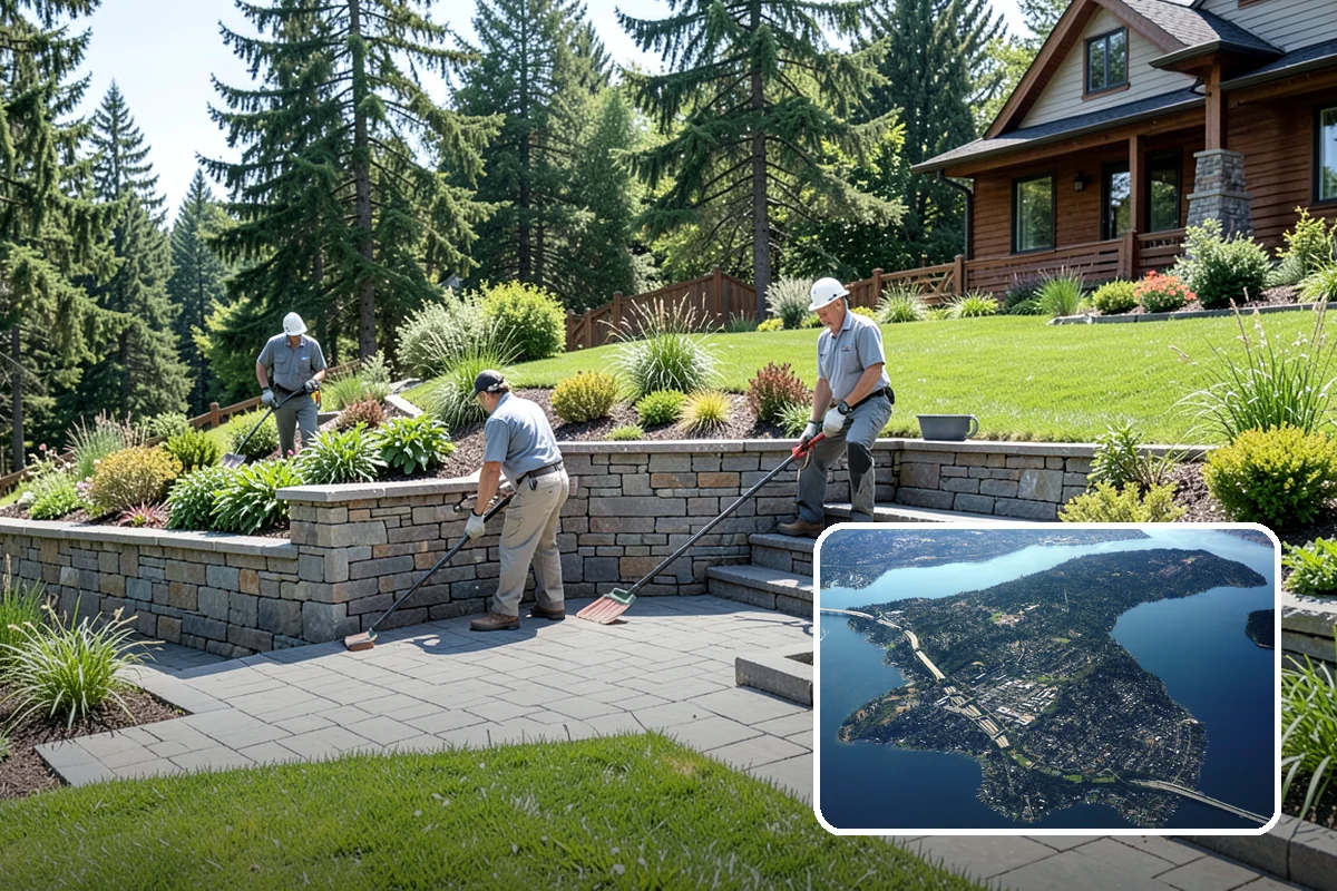 Brick Paver Installation in Mercer Island, King County, WA - Through-body color that never fades or wears off