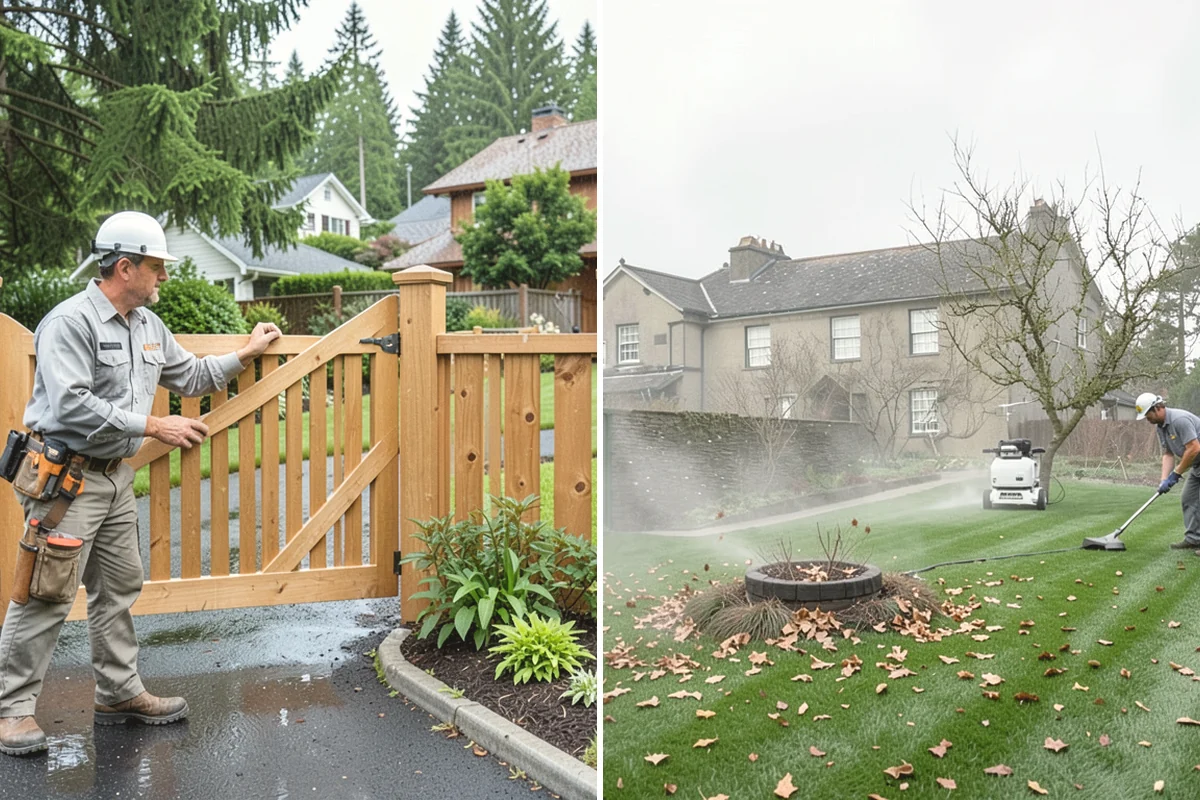 Brick Paver Installation in Mill Creek, Snohomish County, WA - Lay out patterns and confirm drainage grade