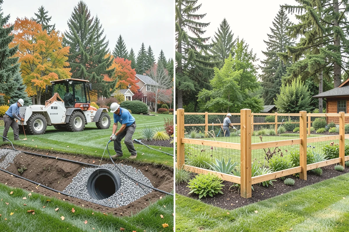 Brick Paver Installation in Monroe, Snohomish County, WA - Lay out patterns and confirm drainage grade