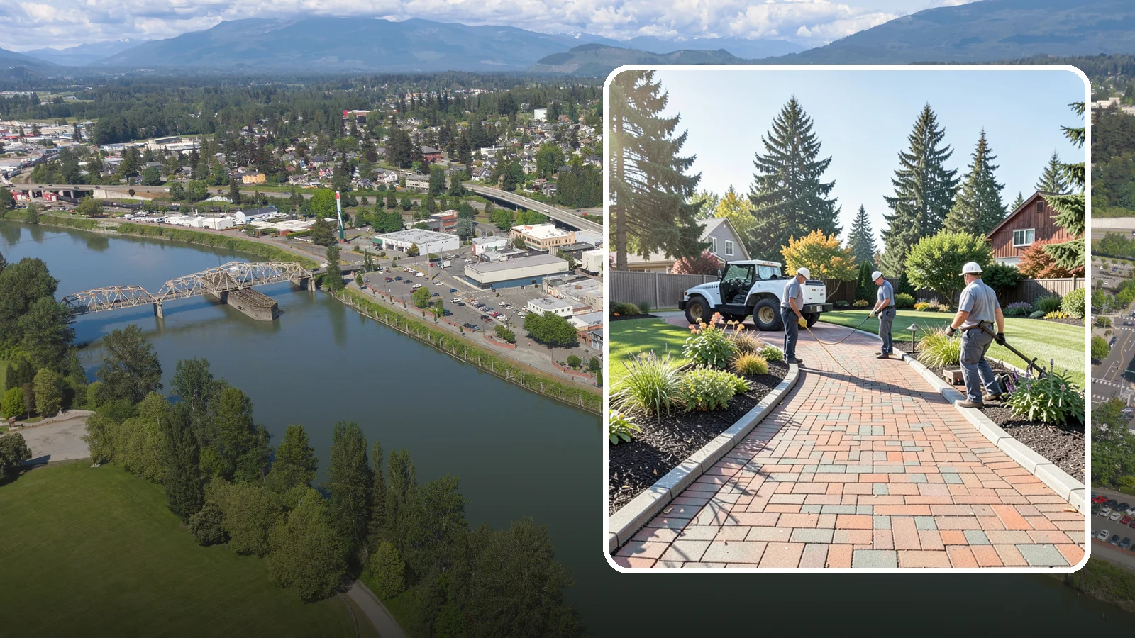 Brick Paver Installation in Mount Vernon, Skagit County, WA - Classic clay brick pavers that hold their color for decades, ideal for traditional PNW walkways, courtyards, and garden paths.