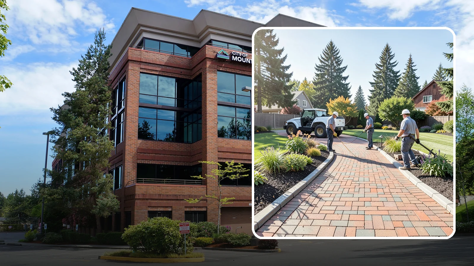 Brick Paver Installation in Mountlake Terrace, Snohomish County, WA - Classic clay brick pavers that hold their color for decades, ideal for traditional PNW walkways, courtyards, and garden paths.