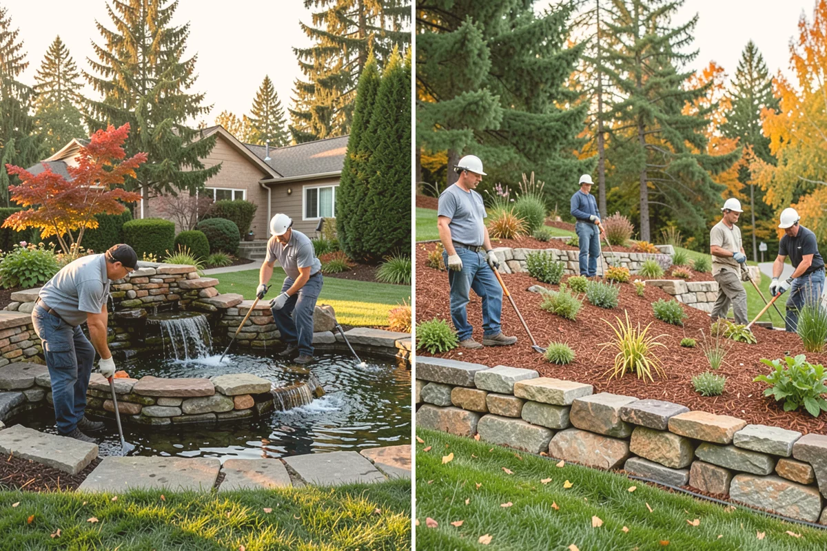 Brick Paver Installation in Orting, Pierce County, WA - Lay out patterns and confirm drainage grade