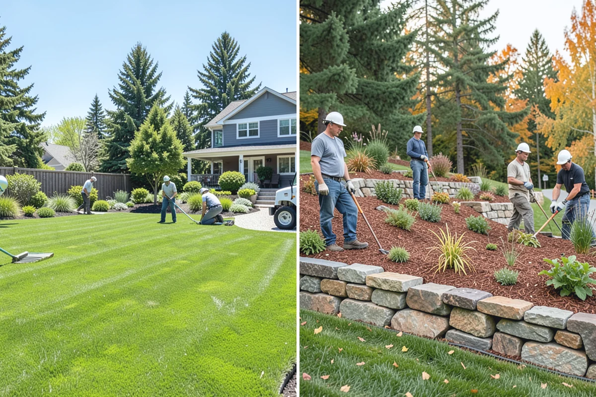 Brick Paver Installation in Redmond, King County, WA - Lay out patterns and confirm drainage grade