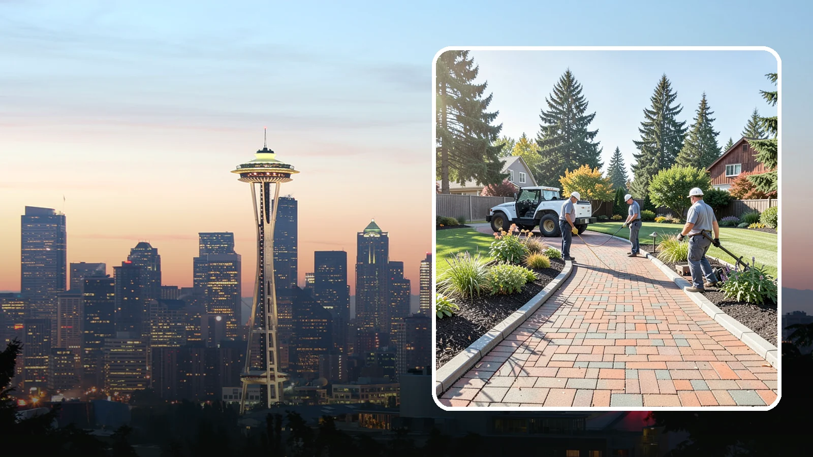 Brick Paver Installation in Seattle, King County, WA - Classic clay brick pavers that hold their color for decades, ideal for traditional PNW walkways, courtyards, and garden paths.