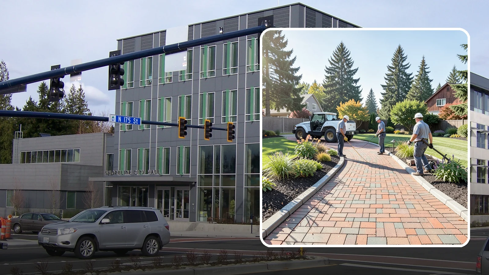 Brick Paver Installation in Shoreline, King County, WA - Classic clay brick pavers that hold their color for decades, ideal for traditional PNW walkways, courtyards, and garden paths.
