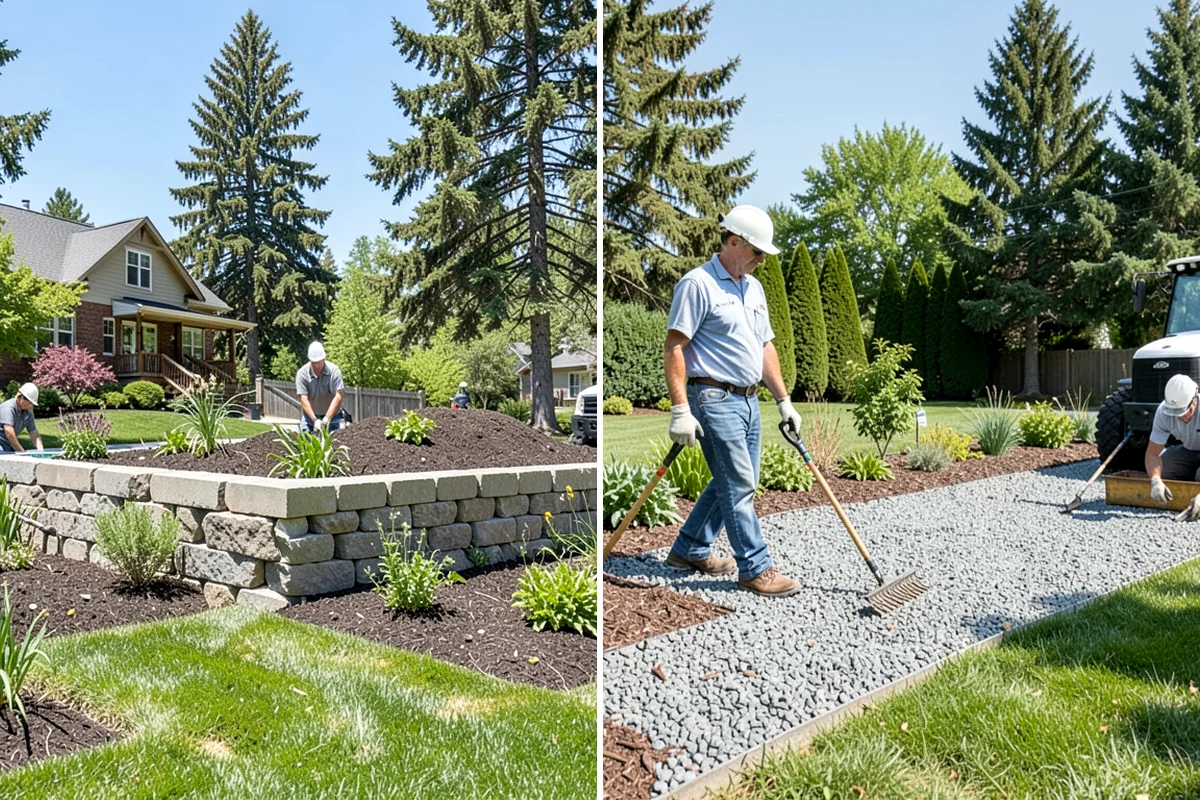 Brick Paver Installation in Shoreline, King County, WA - Lay out patterns and confirm drainage grade