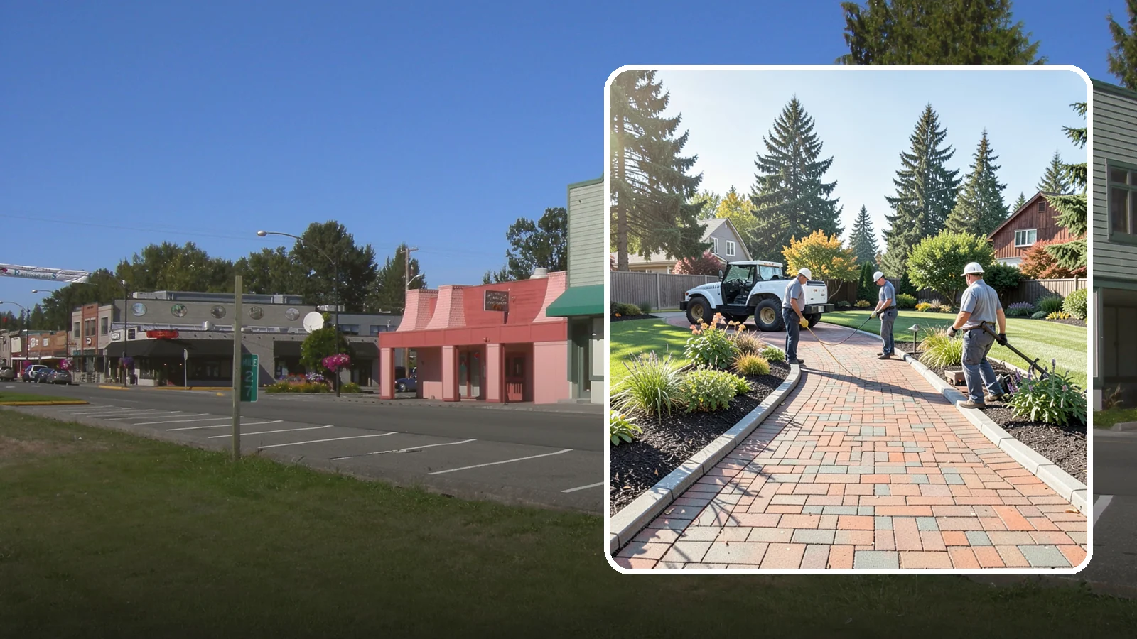 Brick Paver Installation in Snoqualmie, King County, WA - Classic clay brick pavers that hold their color for decades, ideal for traditional PNW walkways, courtyards, and garden paths.