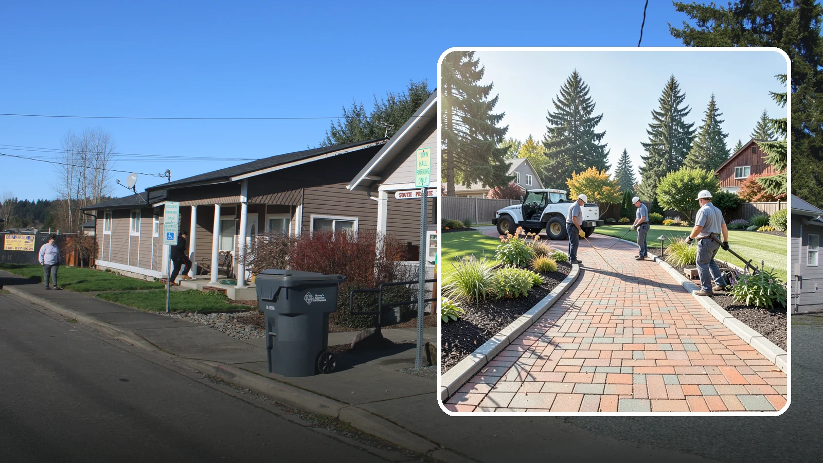 Brick Paver Installation in South Prairie, Pierce County, WA - Classic clay brick pavers that hold their color for decades, ideal for traditional PNW walkways, courtyards, and garden paths.