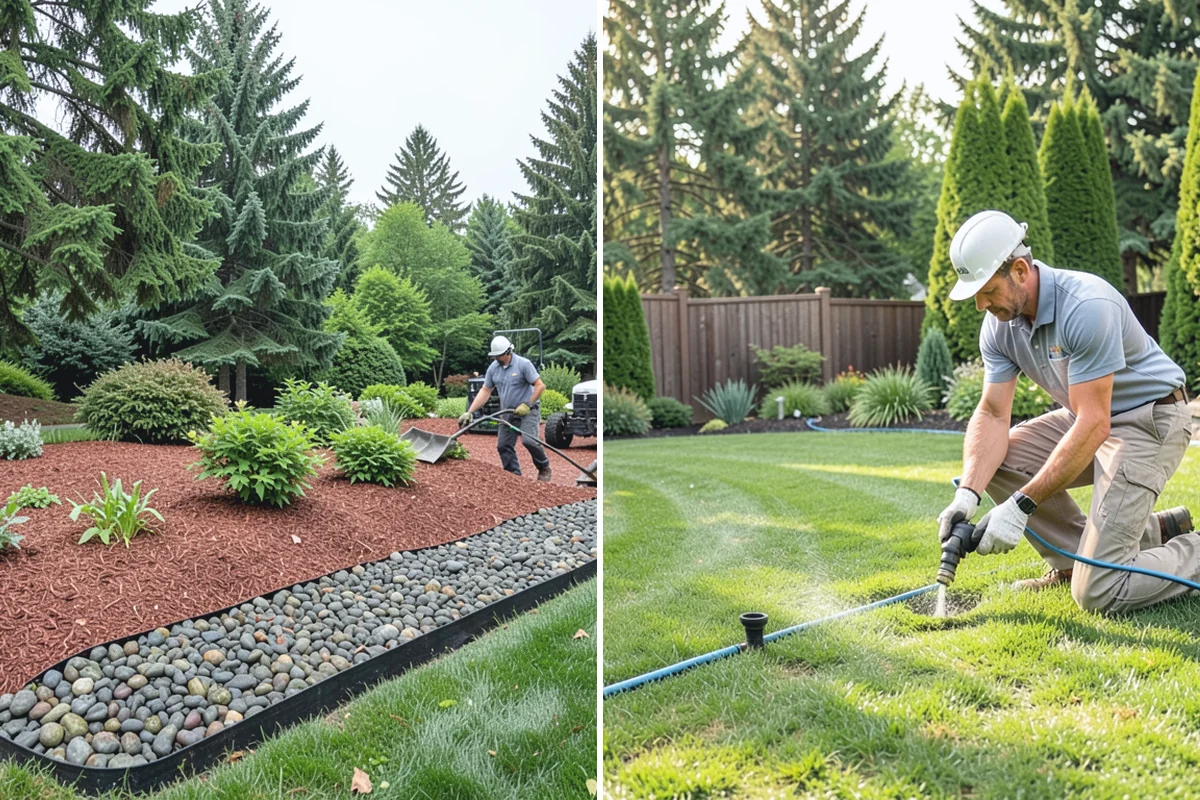 Brick Paver Installation in Sumner, Pierce County, WA - Lay out patterns and confirm drainage grade