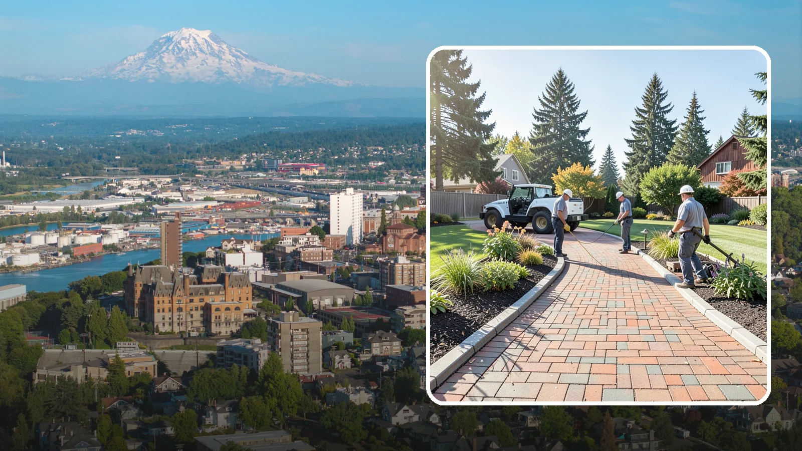 Brick Paver Installation in Tacoma, Pierce County, WA - Classic clay brick pavers that hold their color for decades, ideal for traditional PNW walkways, courtyards, and garden paths.