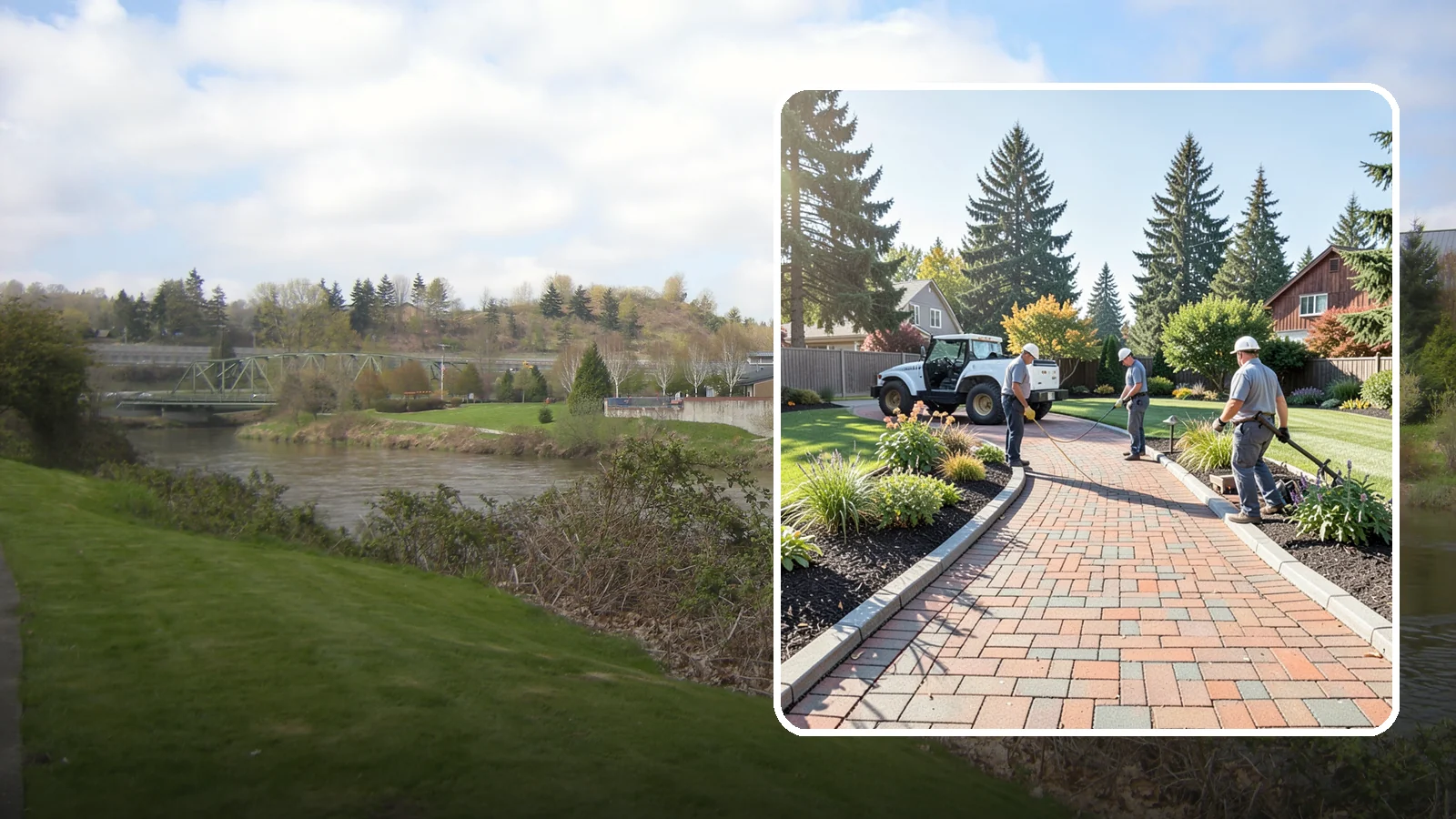 Brick Paver Installation in Tukwila, King County, WA - Classic clay brick pavers that hold their color for decades, ideal for traditional PNW walkways, courtyards, and garden paths.