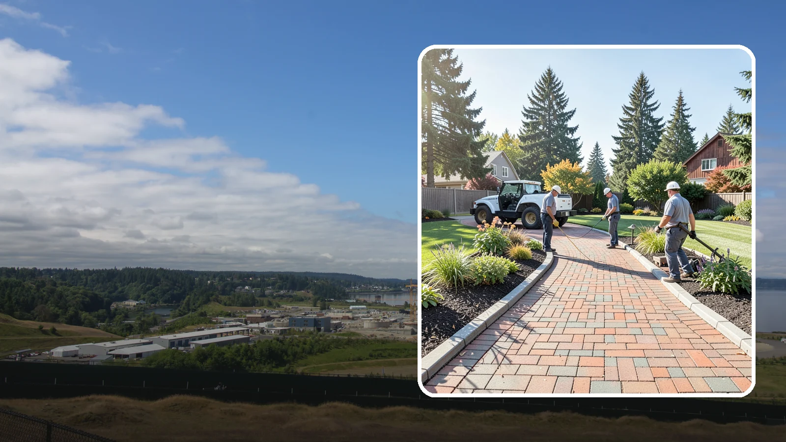 Brick Paver Installation in University Place, Pierce County, WA - Classic clay brick pavers that hold their color for decades, ideal for traditional PNW walkways, courtyards, and garden paths.