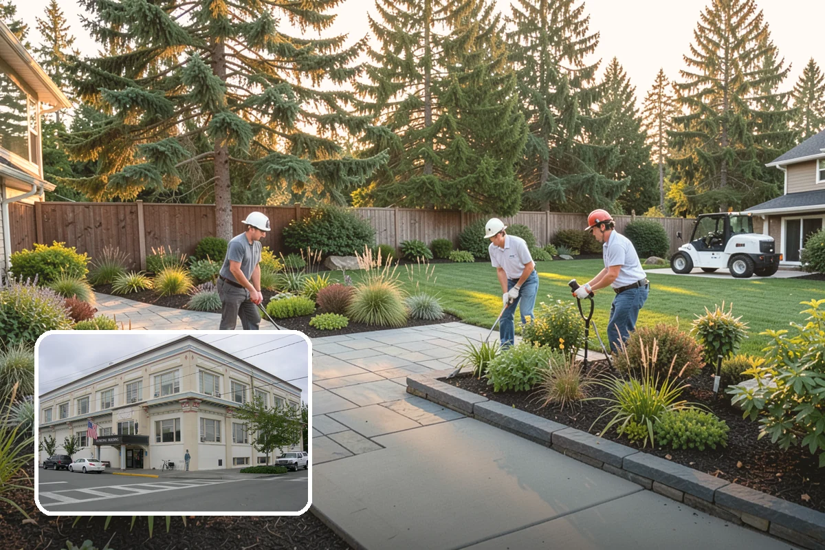 Brick Retaining Wall in Anacortes, Skagit County, WA - Elegant, traditional curb appeal