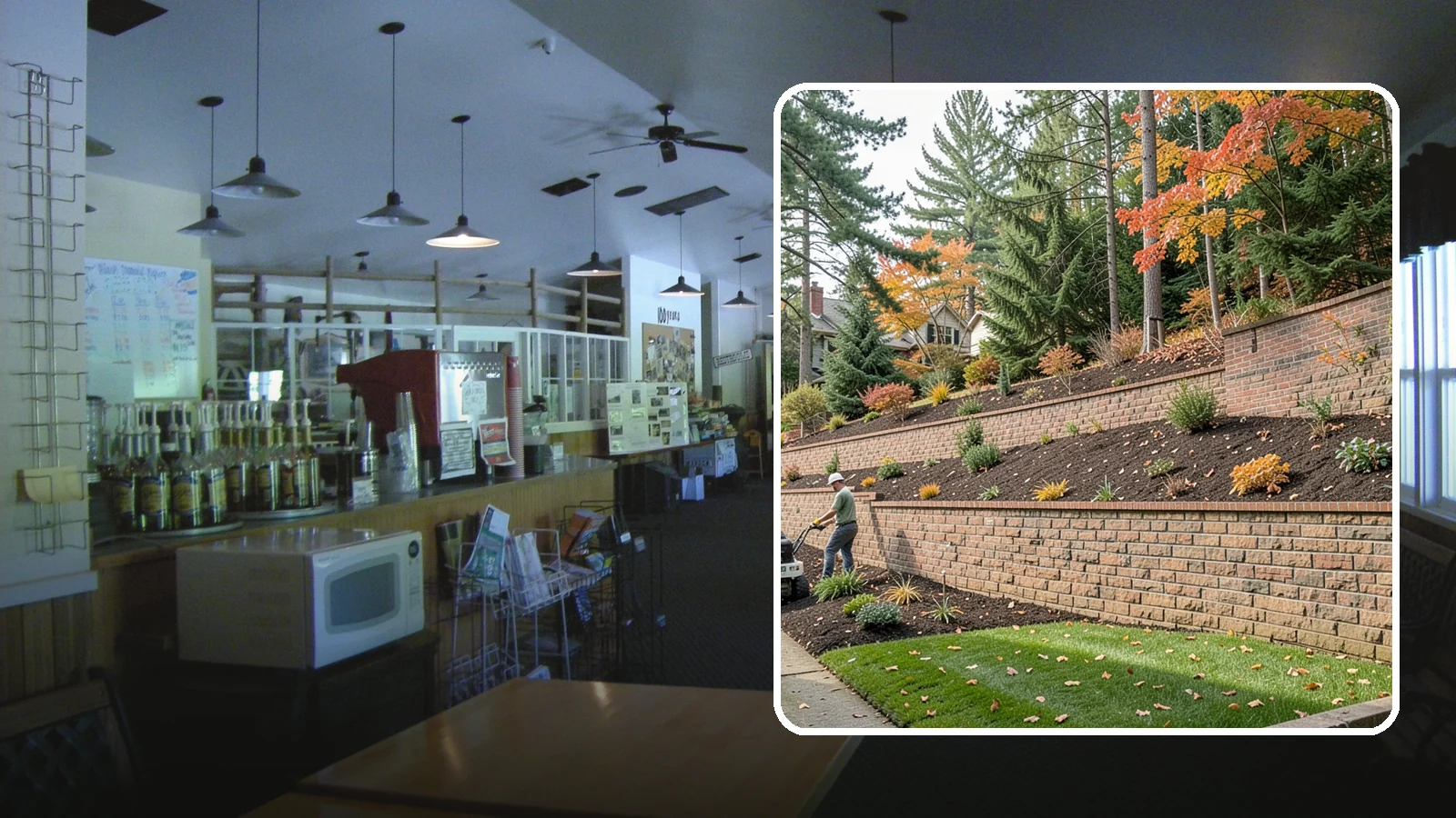 Brick Retaining Wall in Black Diamond, King County, WA - A classic mortared brick wall that brings refined, traditional curb appeal to Northwest homes while retaining modest slopes.