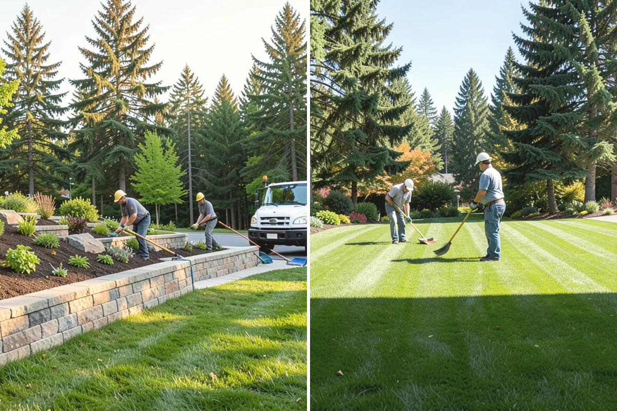 Brick Retaining Wall in Burlington, Skagit County, WA - Excavate and pour a reinforced concrete footing