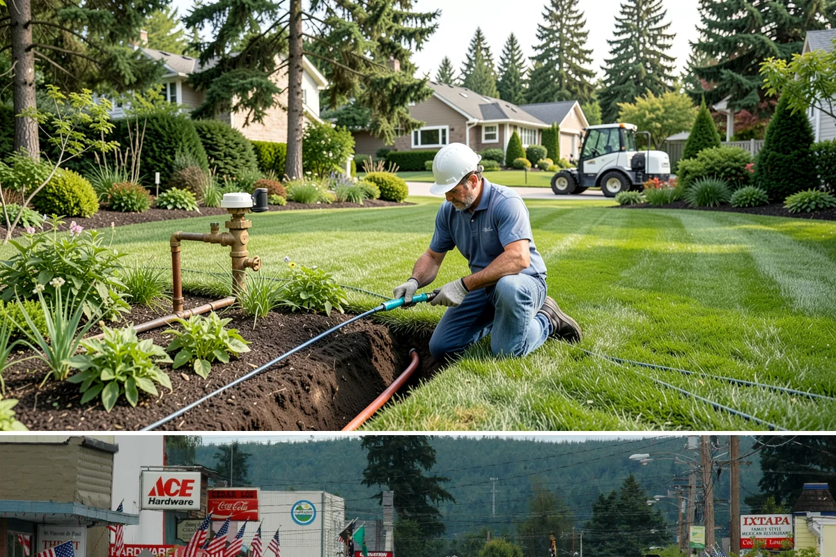 Brick Retaining Wall in Carnation, King County, WA - Best built in the drier spring and summer months so mortar cures reliably before the heavy Western Washington rains return.