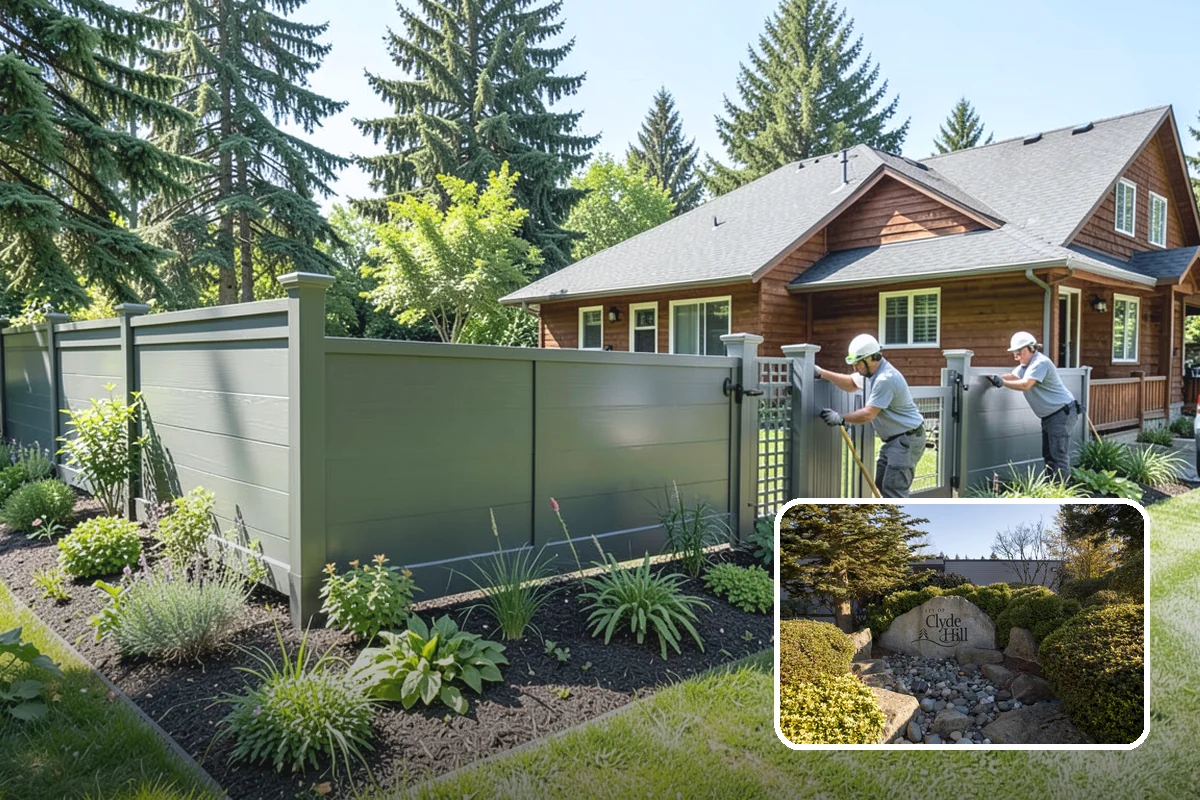 Brick Retaining Wall in Clyde Hill, King County, WA - Elegant, traditional curb appeal