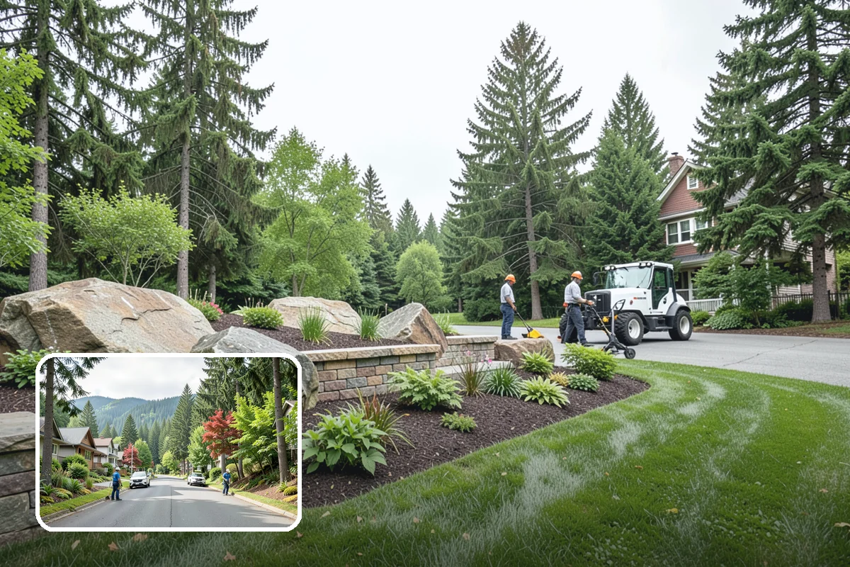 Brick Retaining Wall in Darrington, Snohomish County, WA - Elegant, traditional curb appeal