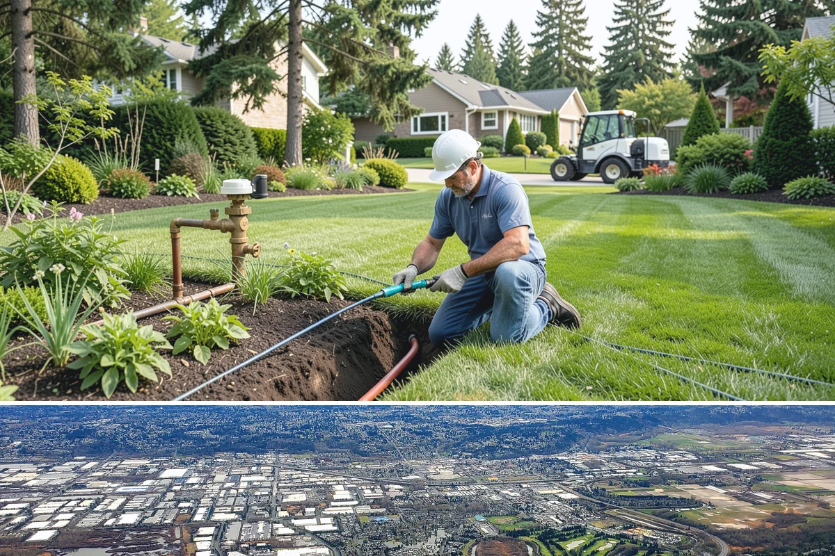 Brick Retaining Wall in Kent, King County, WA - Best built in the drier spring and summer months so mortar cures reliably before the heavy Western Washington rains return.