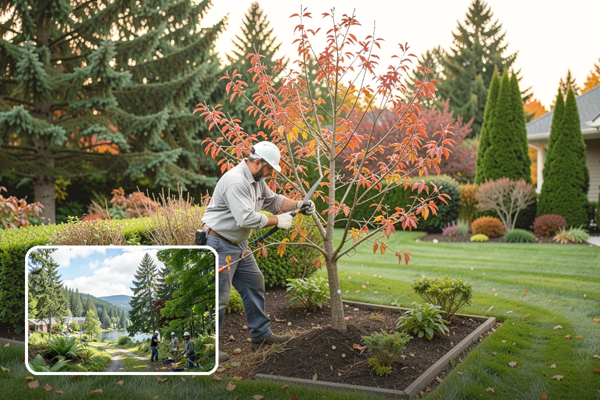 Brick Retaining Wall in Lake Forest Park, King County, WA - Elegant, traditional curb appeal