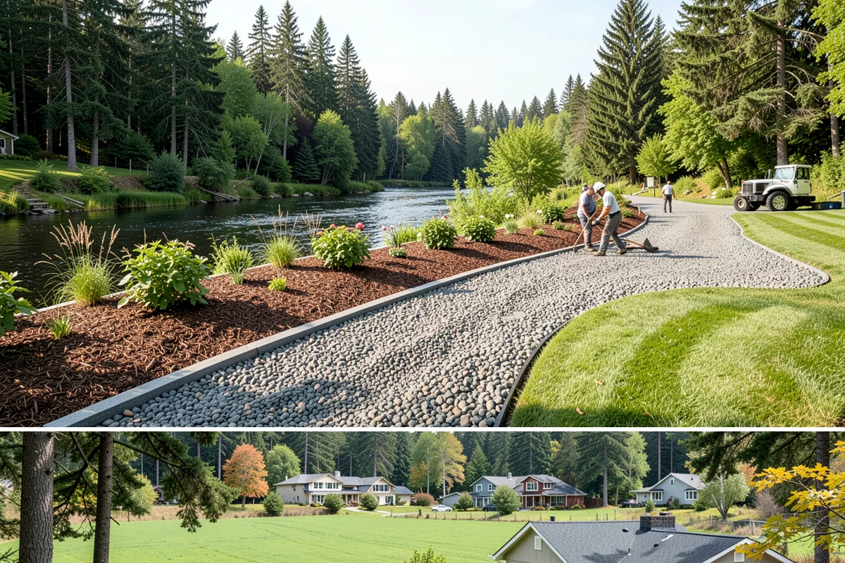 Brick Retaining Wall in Lyman, Skagit County, WA - Best built in the drier spring and summer months so mortar cures reliably before the heavy Western Washington rains return.