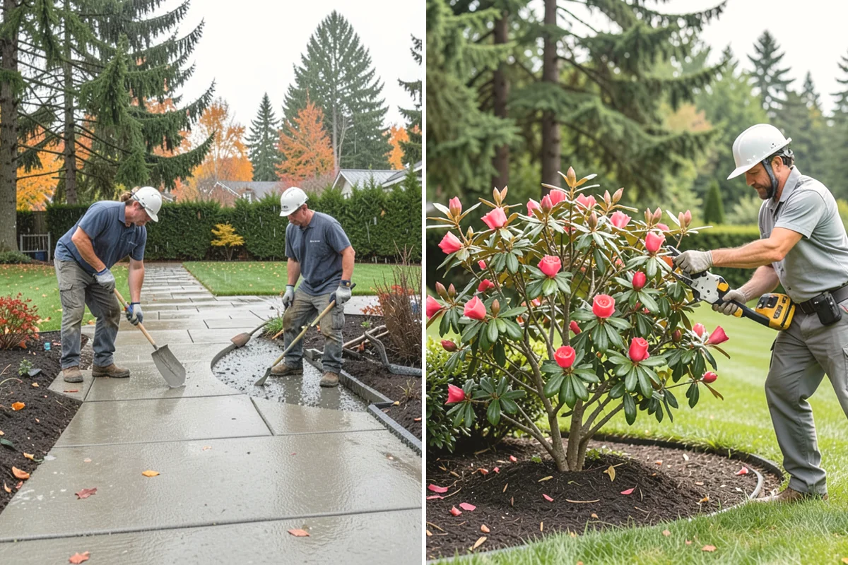 Brick Retaining Wall in Oak Harbor, Island County, WA - Excavate and pour a reinforced concrete footing