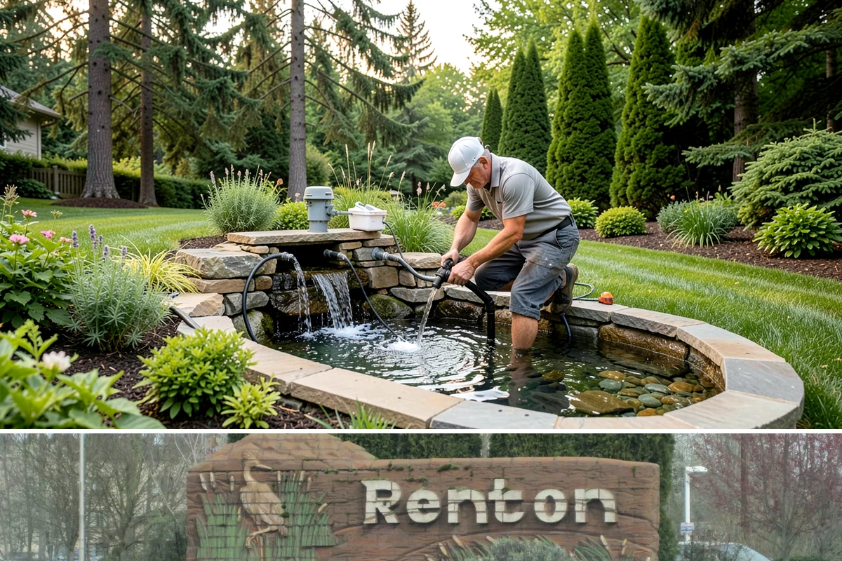 Brick Retaining Wall in Renton, King County, WA - Best built in the drier spring and summer months so mortar cures reliably before the heavy Western Washington rains return.