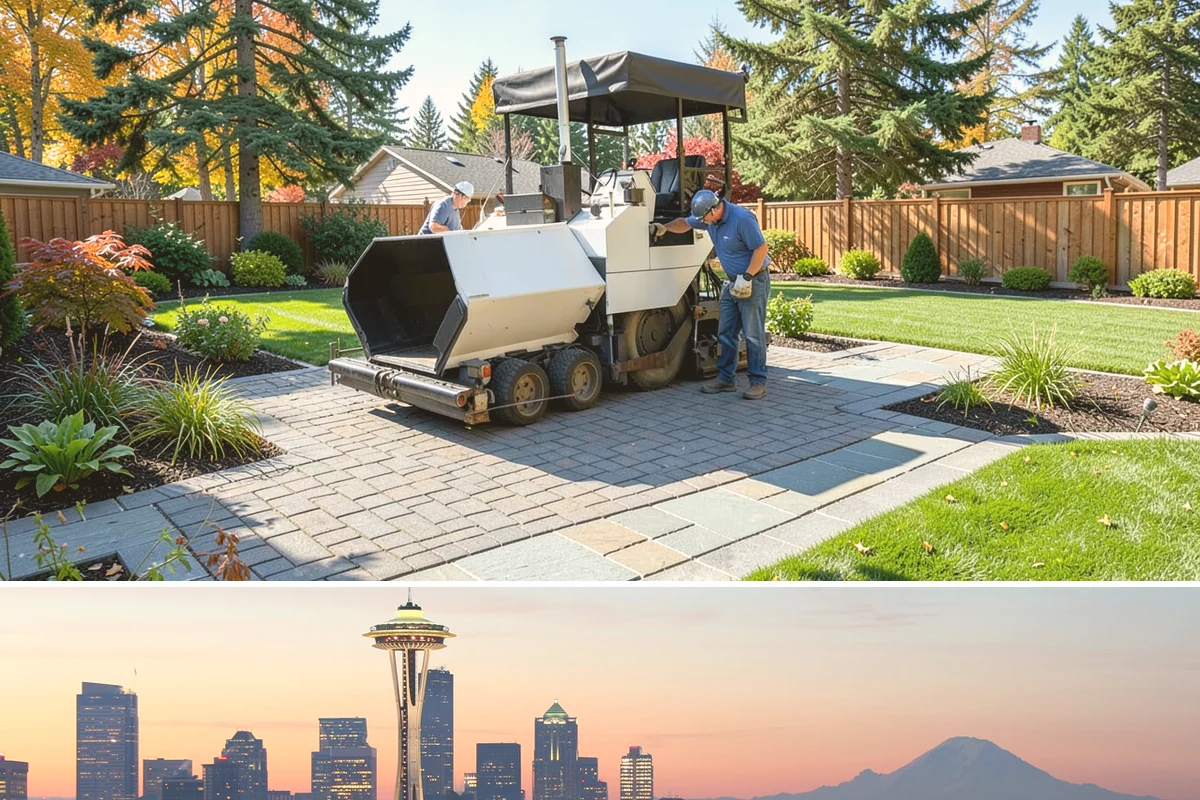 Brick Retaining Wall in Seattle, King County, WA - Best built in the drier spring and summer months so mortar cures reliably before the heavy Western Washington rains return.