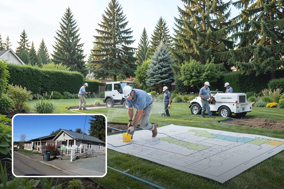 Brick Retaining Wall in South Prairie, Pierce County, WA - Elegant, traditional curb appeal