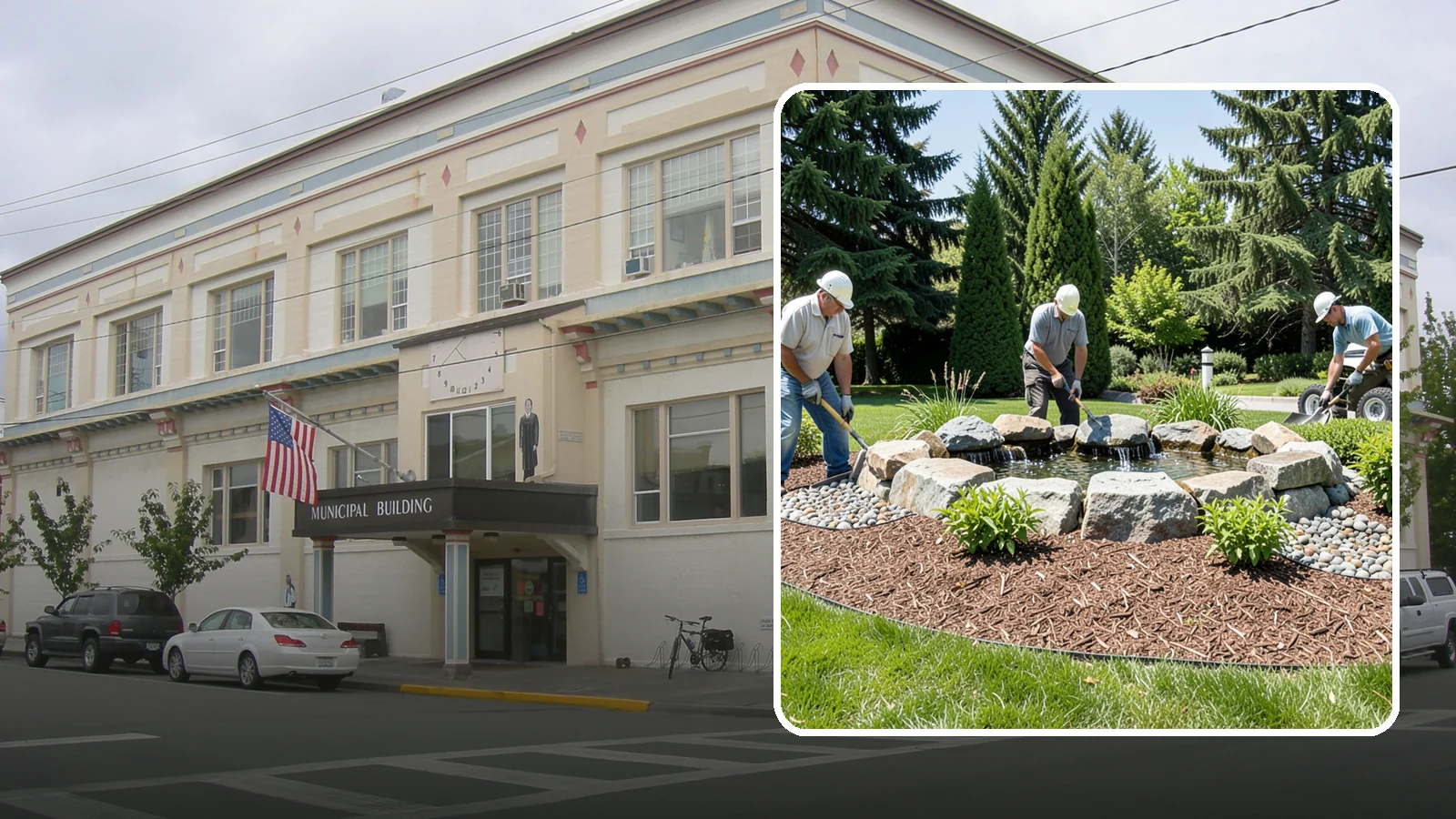 Bubbling Rock Installation in Anacortes, Skagit County, WA - We install self-contained bubbling rock features that add the soothing sound of water without the upkeep of a pond.