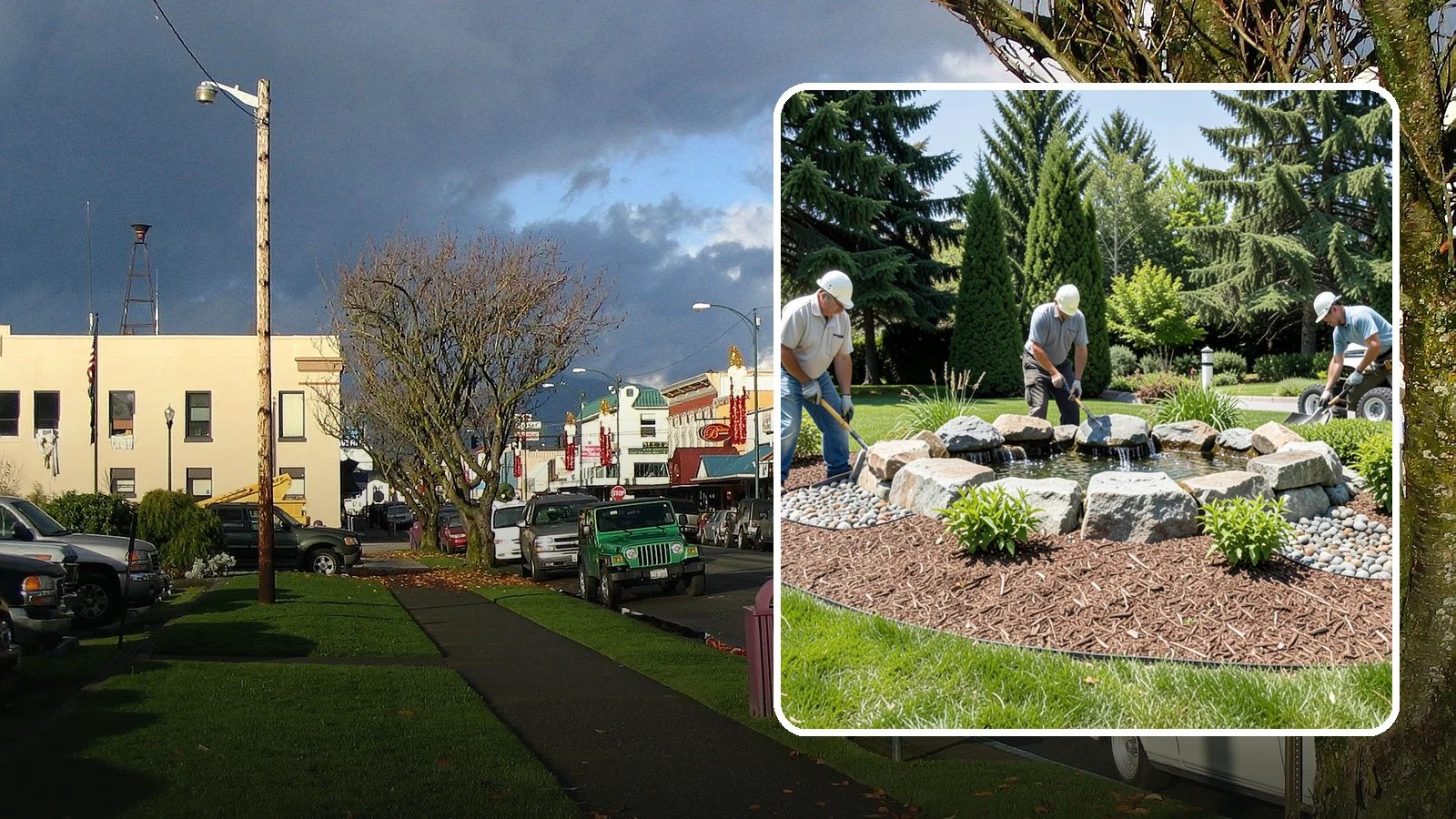 Bubbling Rock Installation in Arlington, Snohomish County, WA - We install self-contained bubbling rock features that add the soothing sound of water without the upkeep of a pond.