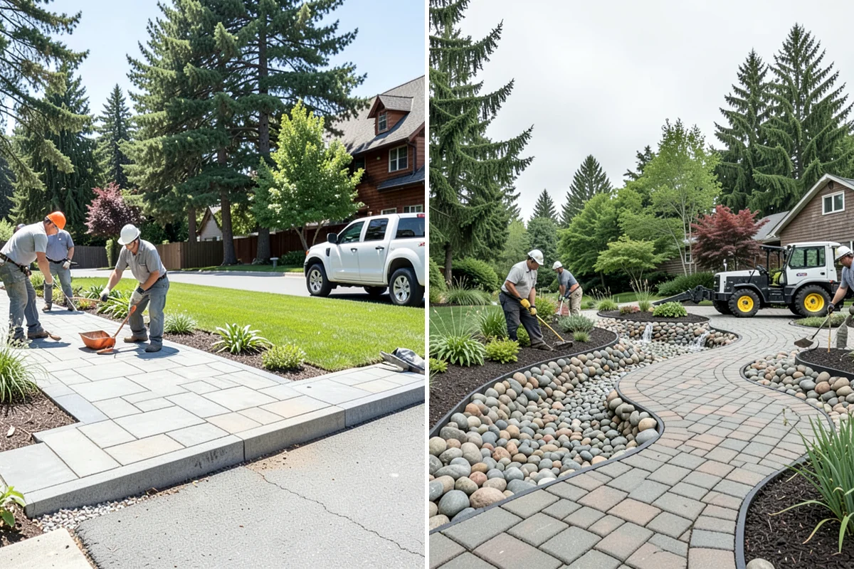 Bubbling Rock Installation in Arlington, Snohomish County, WA - Select stone and a location that fits the landscape