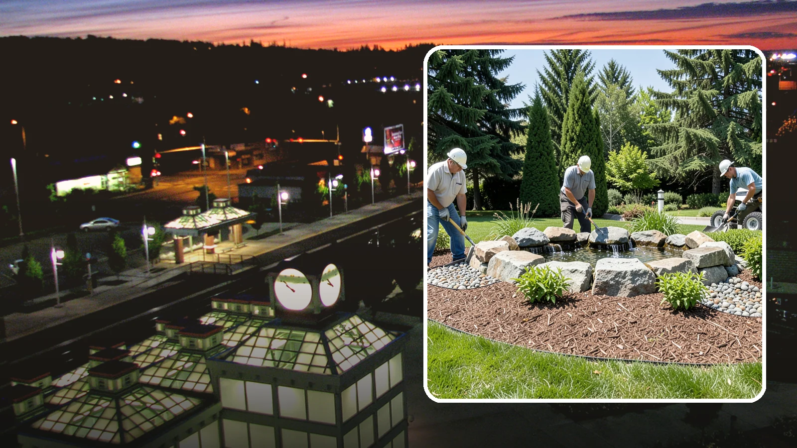 Bubbling Rock Installation in Auburn, King County, WA - We install self-contained bubbling rock features that add the soothing sound of water without the upkeep of a pond.