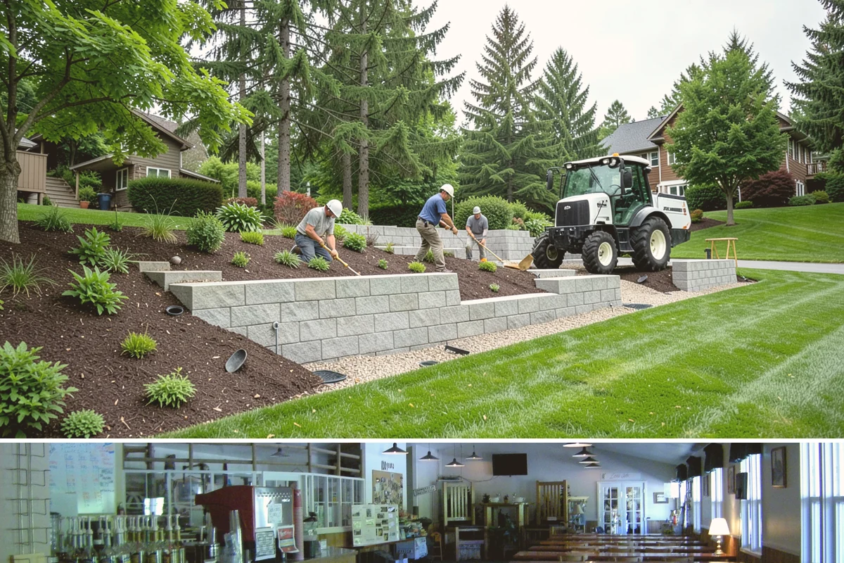 Bubbling Rock Installation in Black Diamond, King County, WA - Bubbling rocks can be installed in most seasons, though drier spring-to-fall conditions make excavation and stone setting easier...