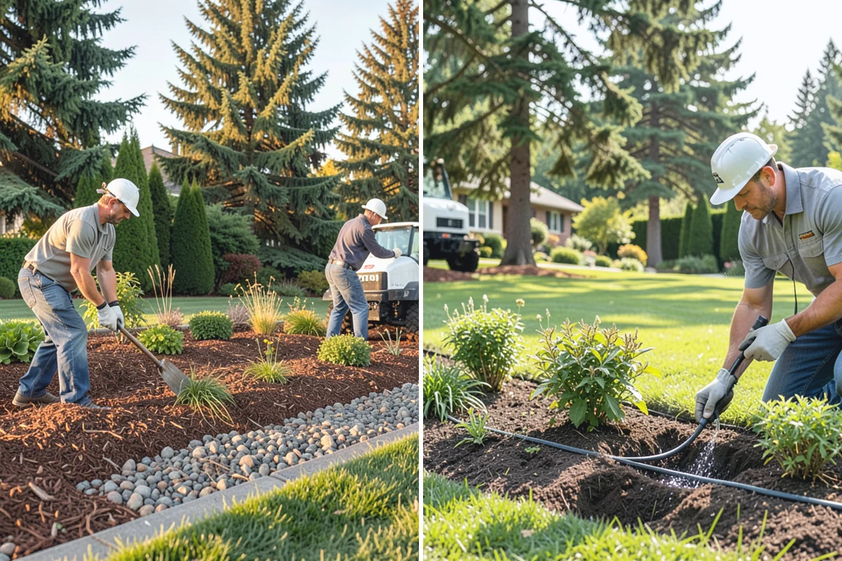 Bubbling Rock Installation in Buckley, Pierce County, WA - Select stone and a location that fits the landscape