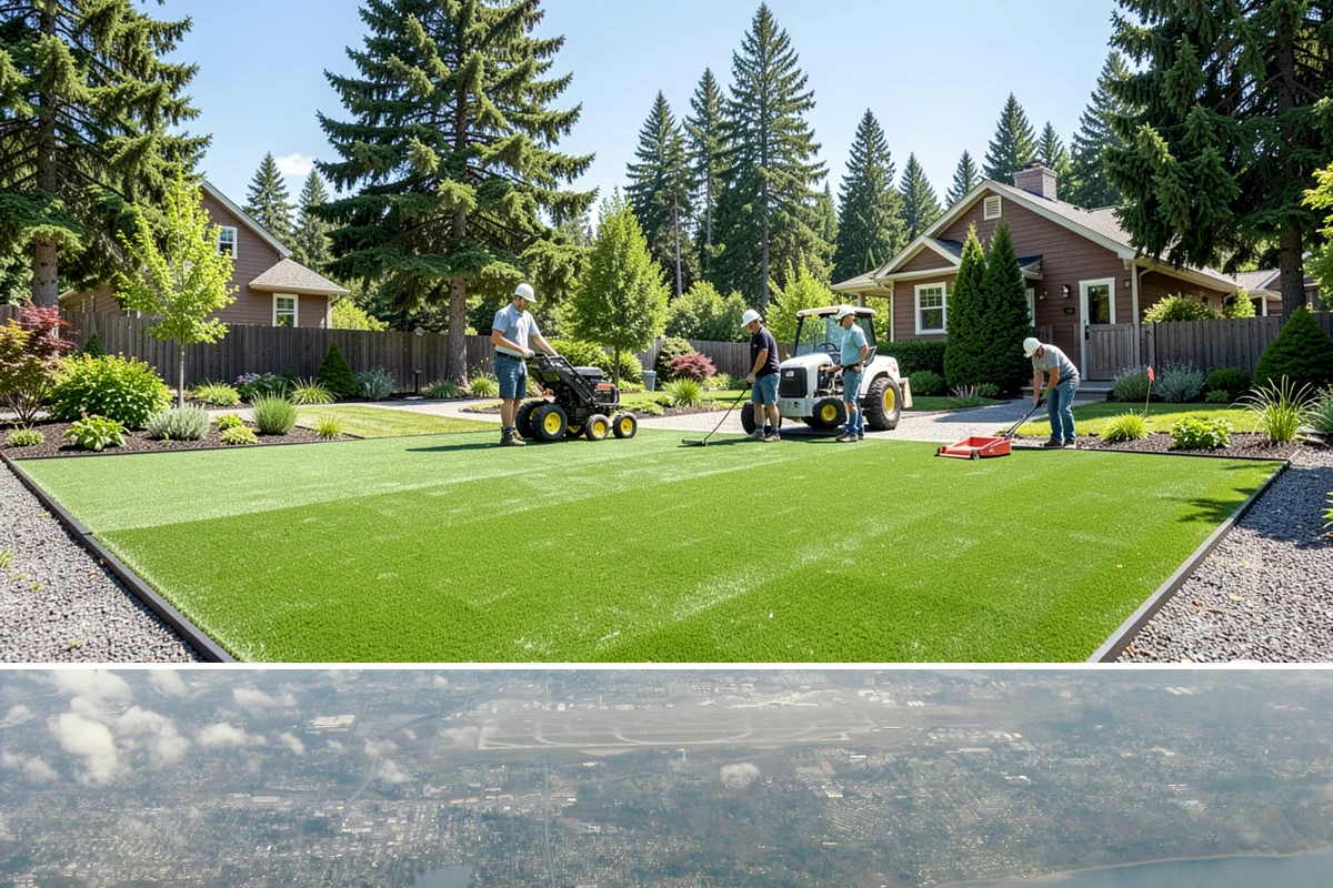 Bubbling Rock Installation in Burien, King County, WA - Bubbling rocks can be installed in most seasons, though drier spring-to-fall conditions make excavation and stone setting easier...
