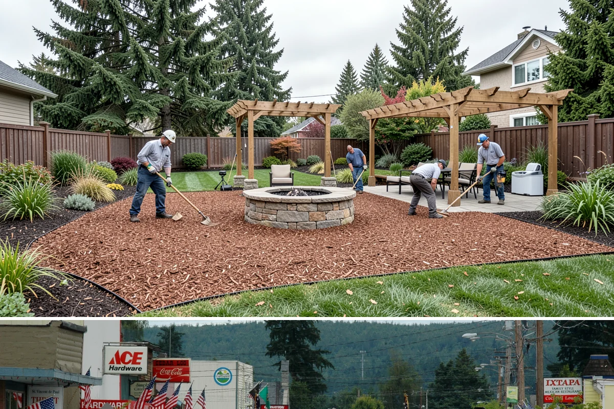 Bubbling Rock Installation in Carnation, King County, WA - Bubbling rocks can be installed in most seasons, though drier spring-to-fall conditions make excavation and stone setting easier...