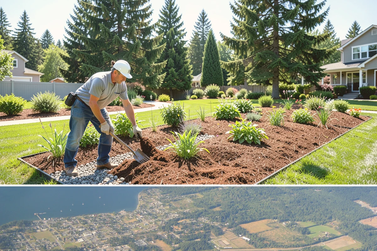 Bubbling Rock Installation in Coupeville, Island County, WA - Bubbling rocks can be installed in most seasons, though drier spring-to-fall conditions make excavation and stone setting easier...