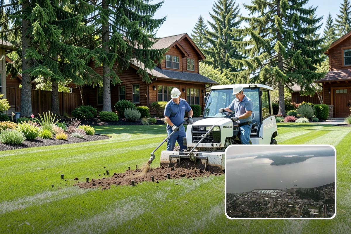 Bubbling Rock Installation in Des Moines, King County, WA - Soothing water sound with low maintenance
