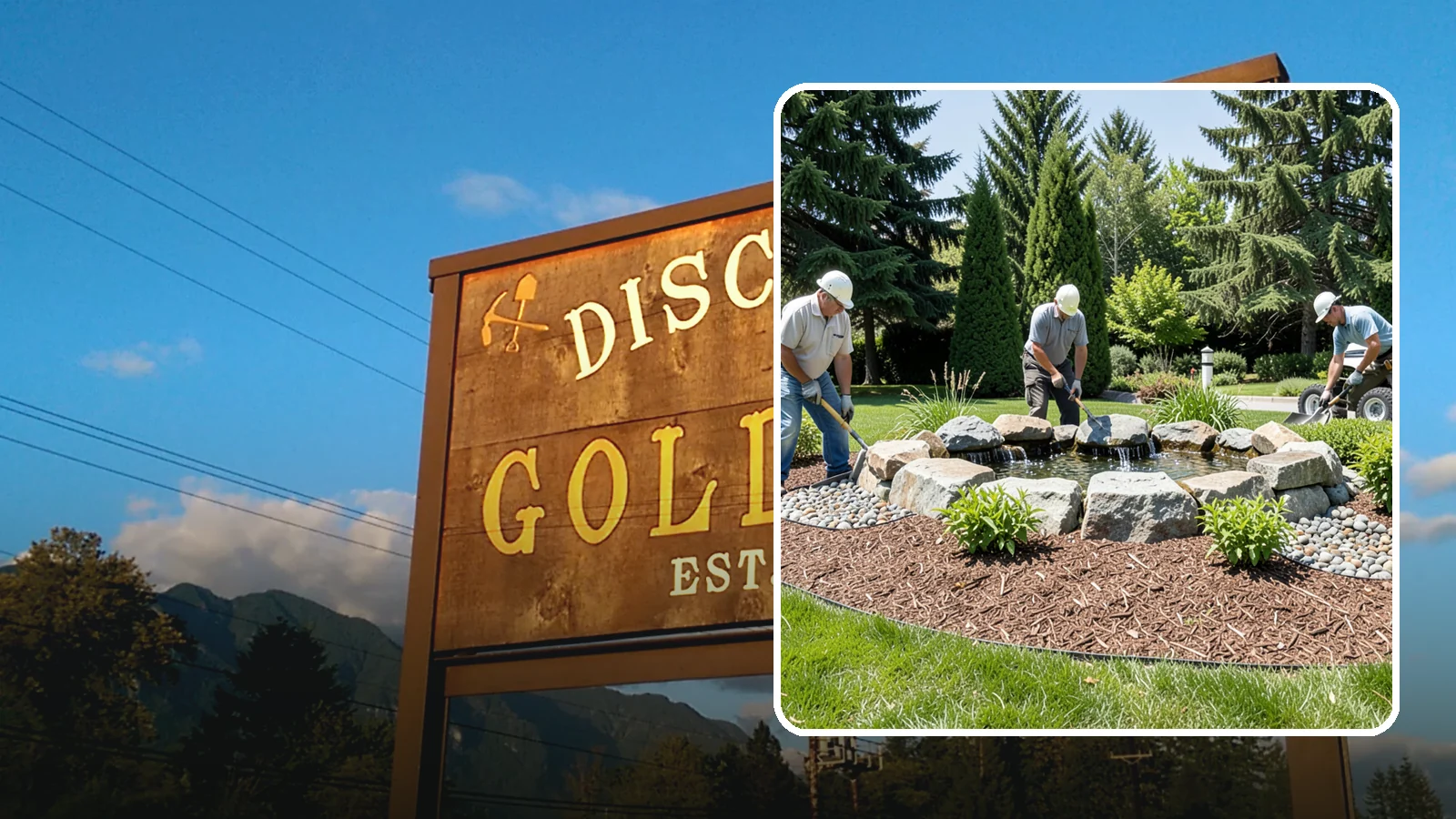 Bubbling Rock Installation in Gold Bar, Snohomish County, WA - We install self-contained bubbling rock features that add the soothing sound of water without the upkeep of a pond.
