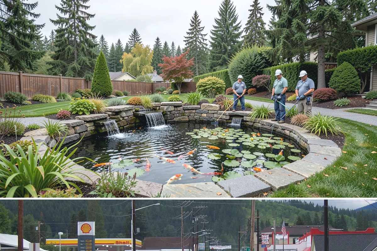 Bubbling Rock Installation in Granite Falls, Snohomish County, WA - Bubbling rocks can be installed in most seasons, though drier spring-to-fall conditions make excavation and stone setting easier...