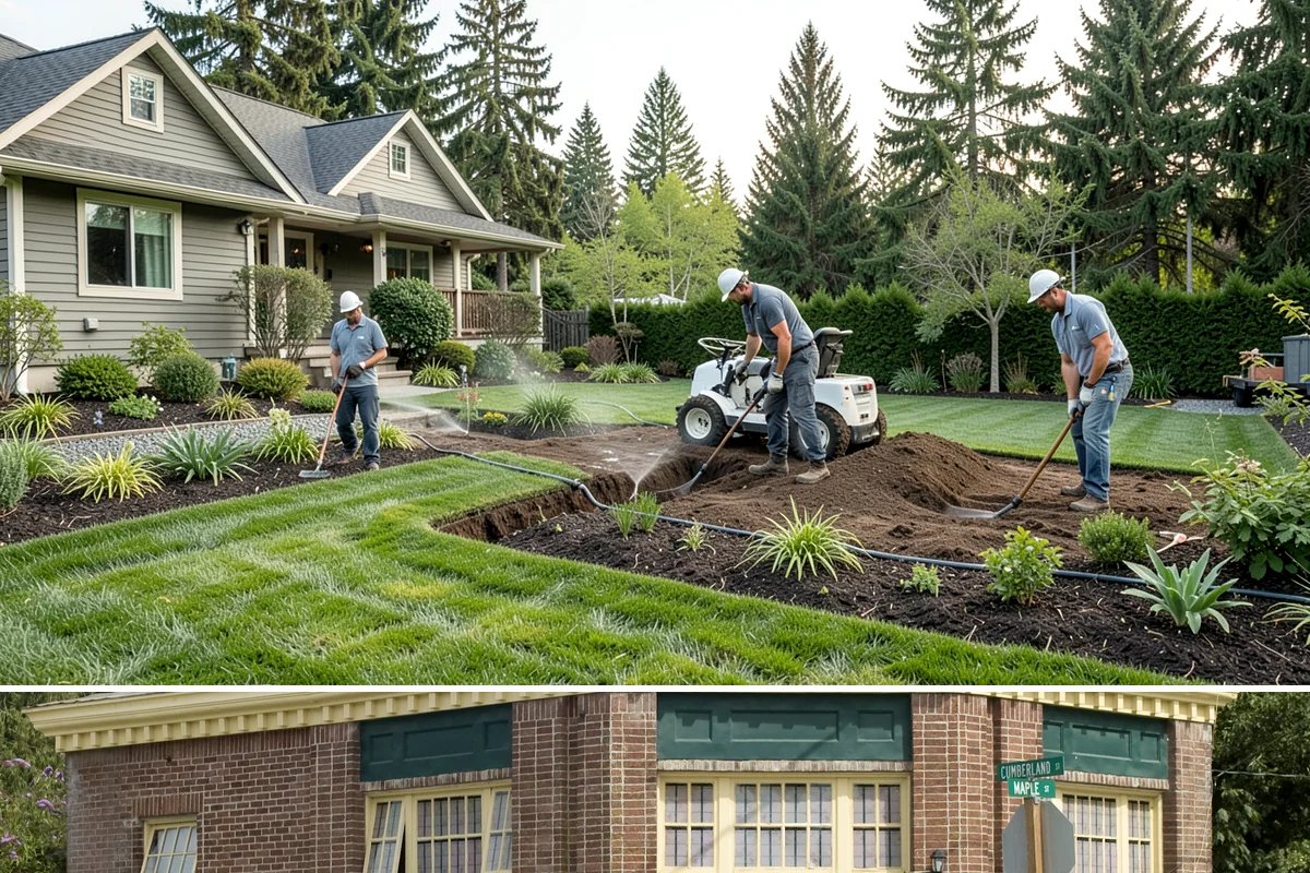 Bubbling Rock Installation in Hamilton, Skagit County, WA - Bubbling rocks can be installed in most seasons, though drier spring-to-fall conditions make excavation and stone setting easier...