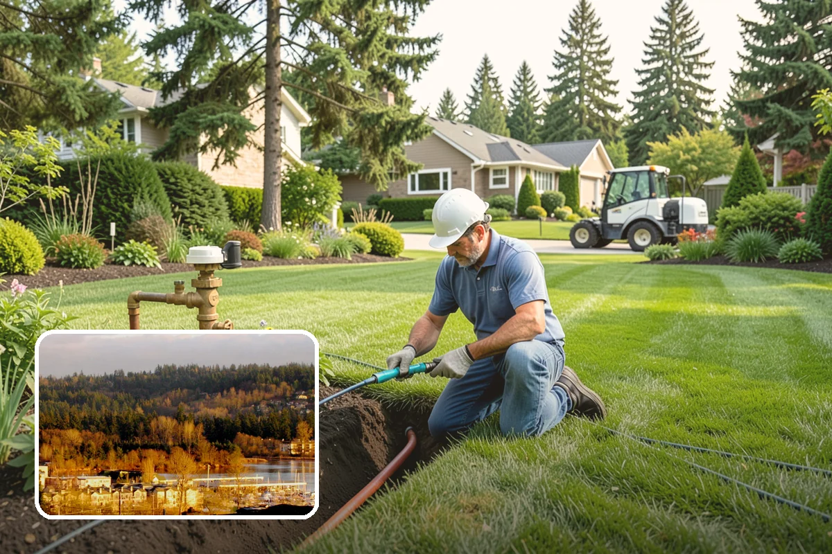 Bubbling Rock Installation in Kenmore, King County, WA - Soothing water sound with low maintenance