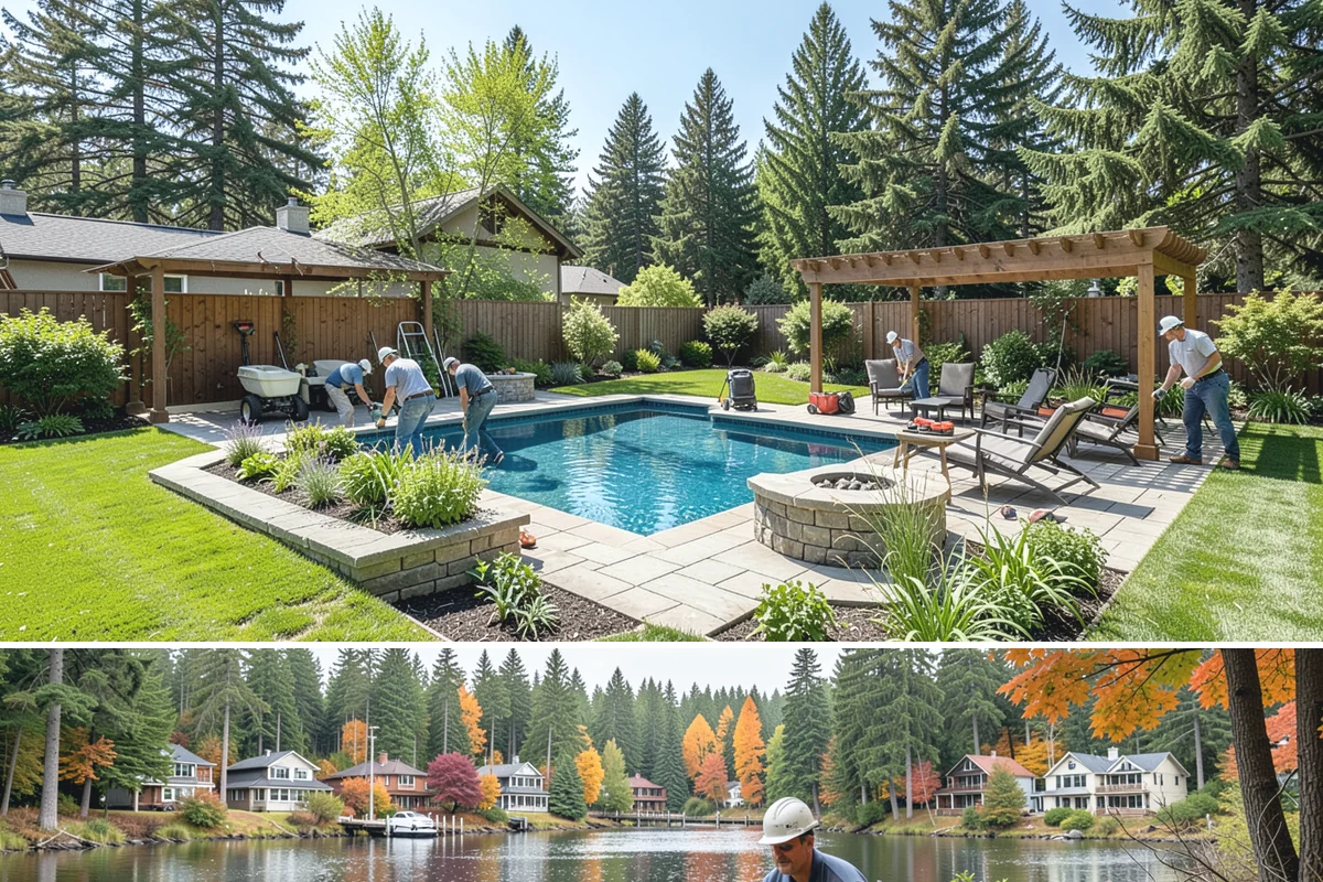 Bubbling Rock Installation in La Conner, Skagit County, WA - Bubbling rocks can be installed in most seasons, though drier spring-to-fall conditions make excavation and stone setting easier...
