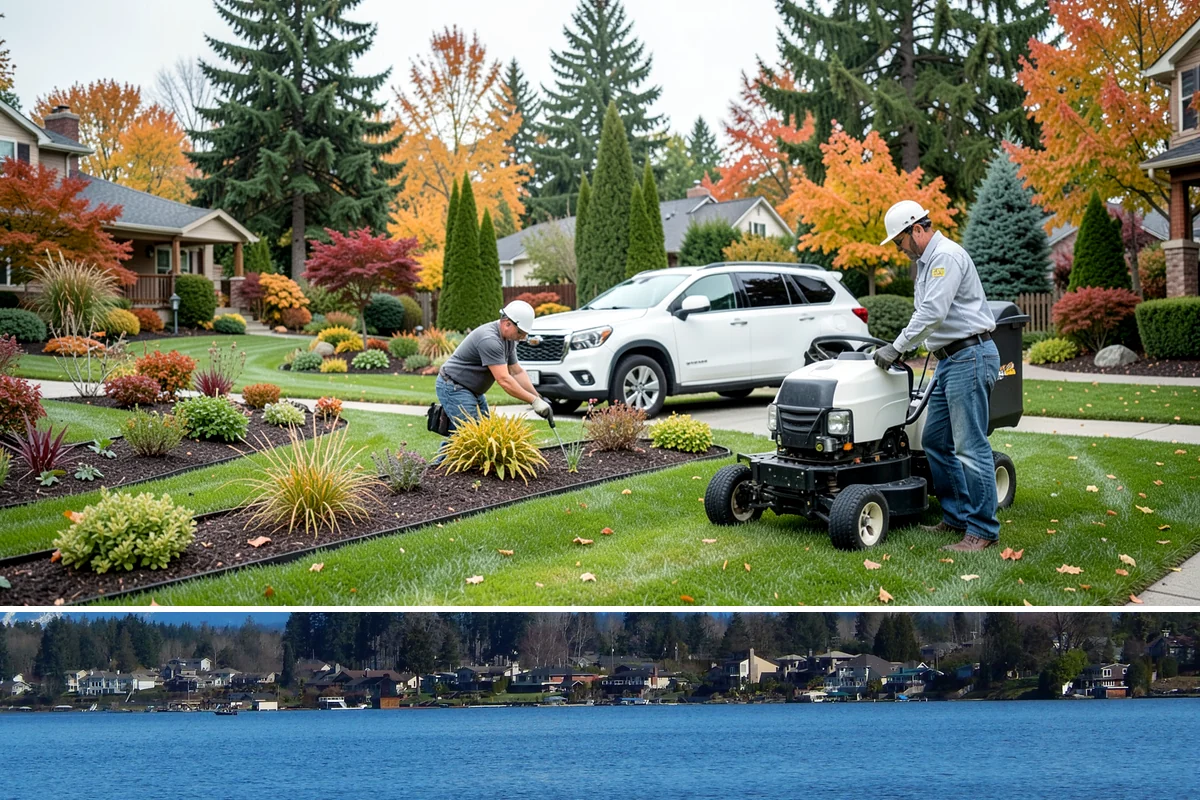 Bubbling Rock Installation in Lake Stevens, Snohomish County, WA - Bubbling rocks can be installed in most seasons, though drier spring-to-fall conditions make excavation and stone setting easier...