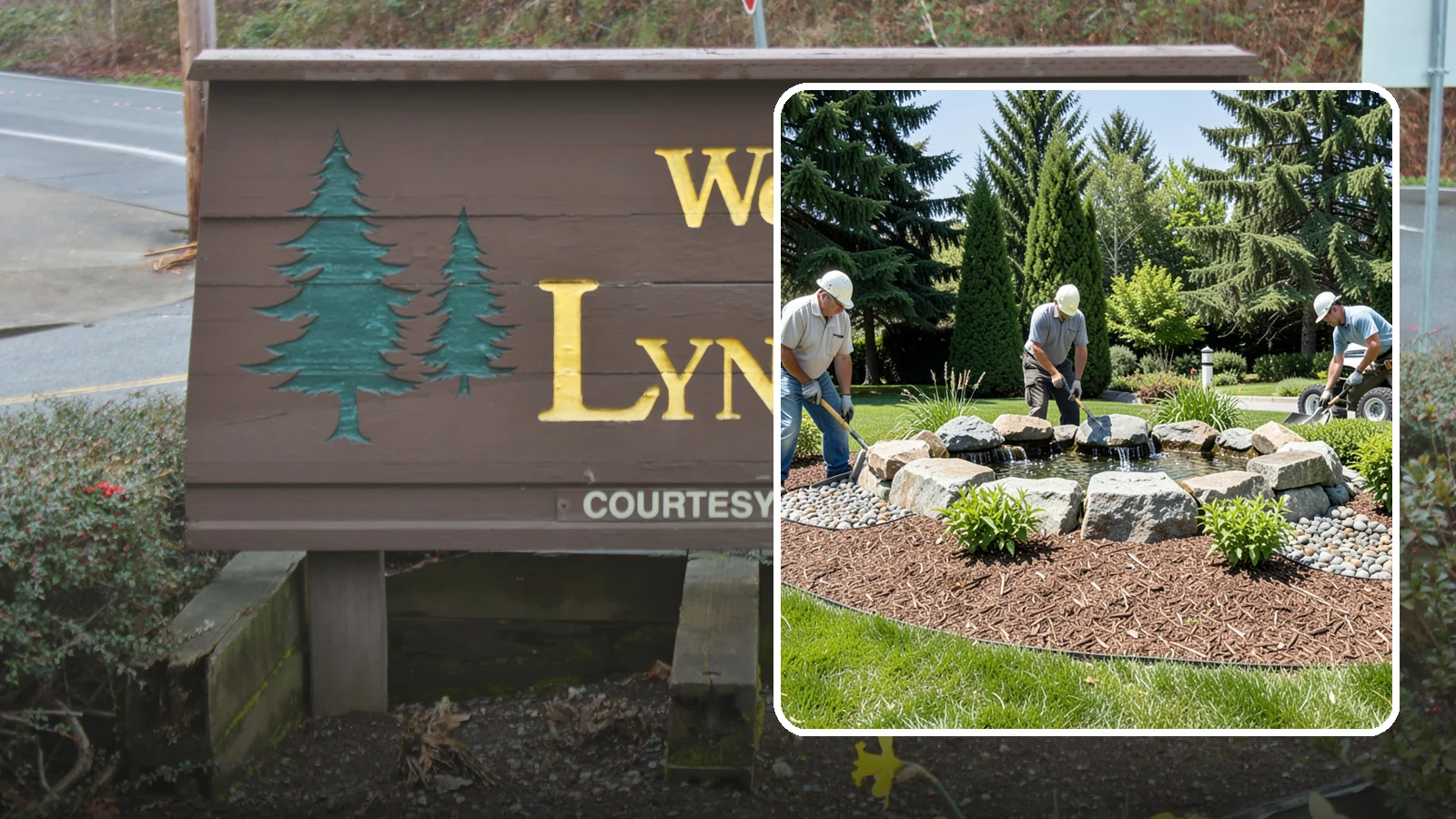 Bubbling Rock Installation in Lynnwood, Snohomish County, WA - We install self-contained bubbling rock features that add the soothing sound of water without the upkeep of a pond.