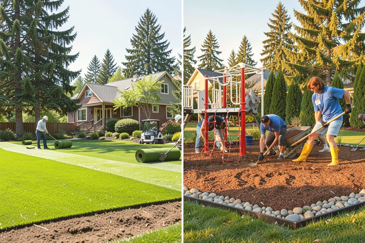 Bubbling Rock Installation in Lynnwood, Snohomish County, WA - Select stone and a location that fits the landscape